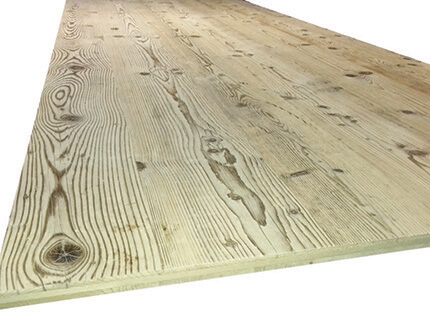 Panneau 3 plis vieux bois plancher d'usine
